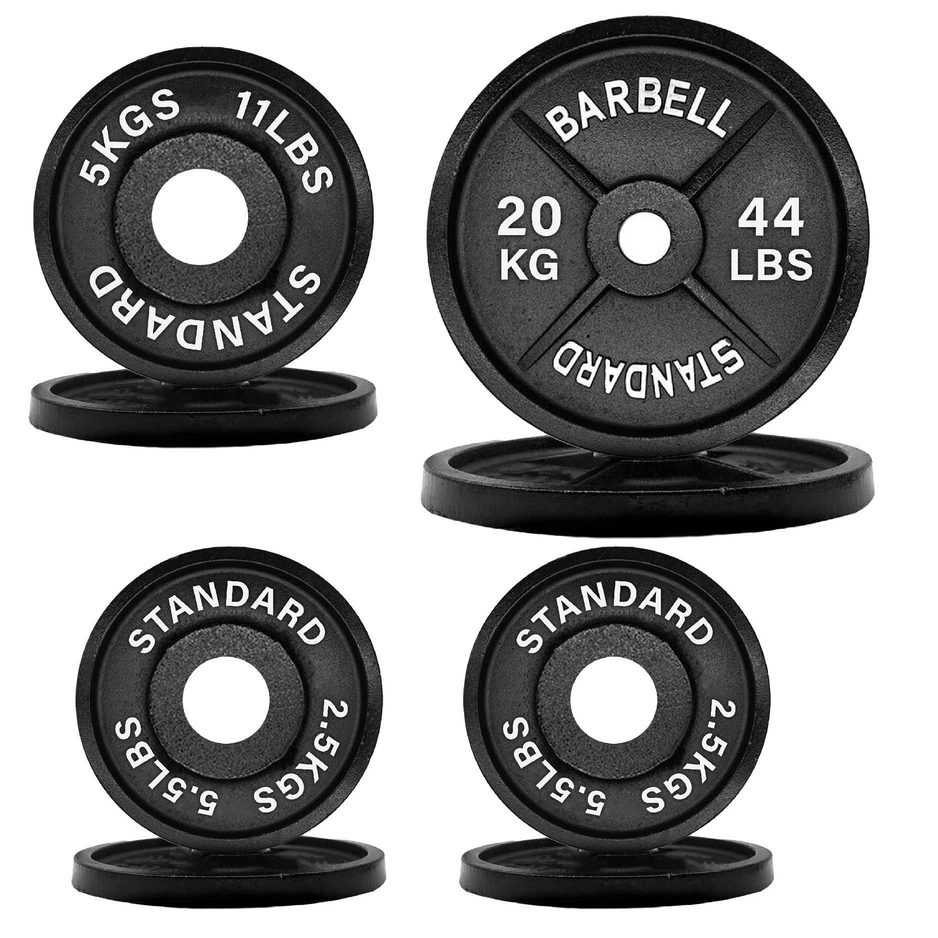 Cast Iron Olympic Weight Plates - 2″ Hole | Strength & Power Training