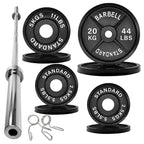 Cast Iron Olympic Weight Plates - 2″ Hole | Strength & Power Training