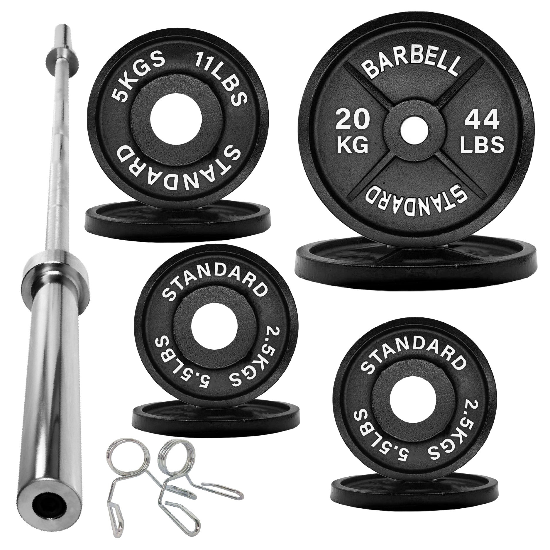 Cast Iron Olympic Weight Plates - 2″ Hole | Strength & Power Training