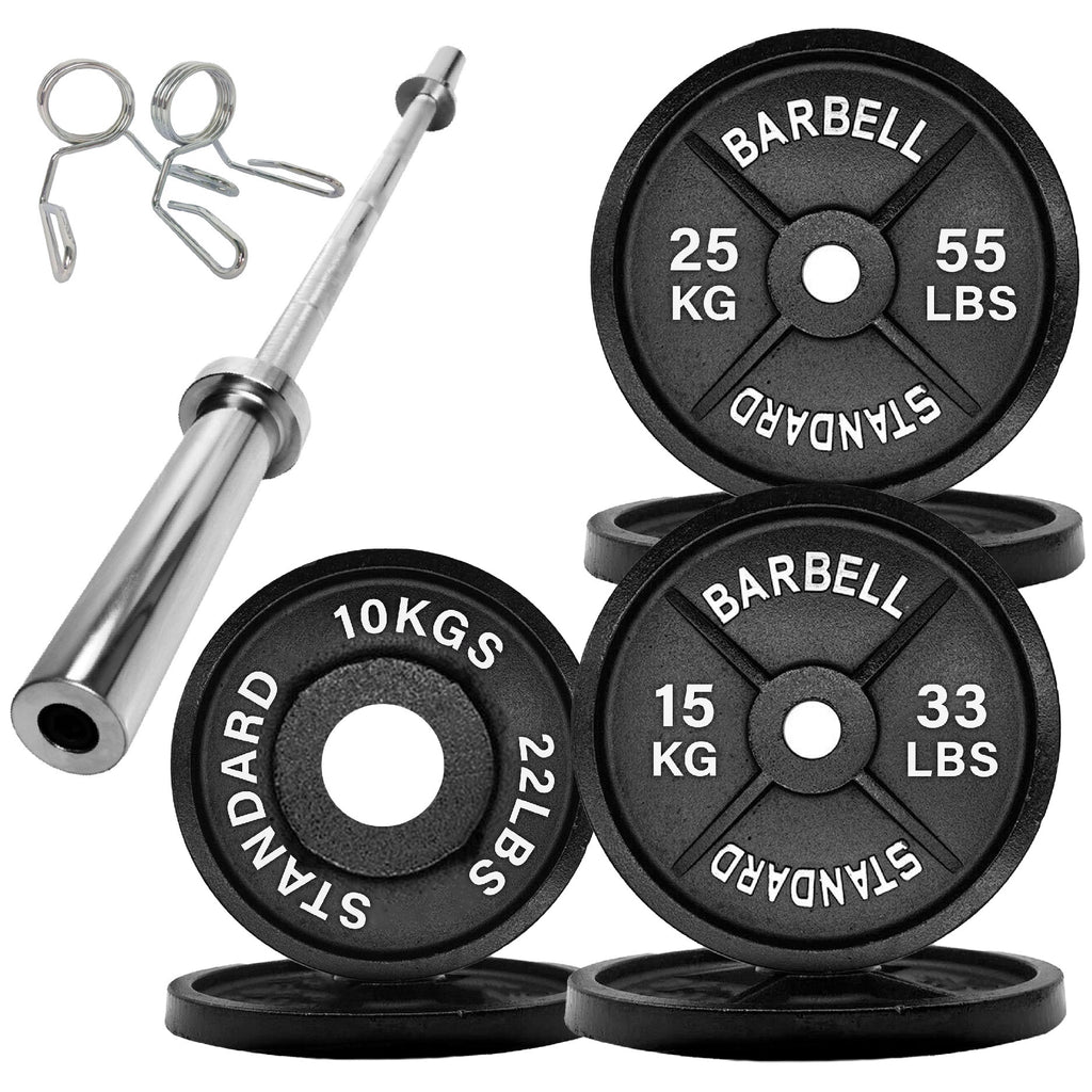 Cast Iron Olympic Weight Plates - 2″ Hole | Strength & Power Training
