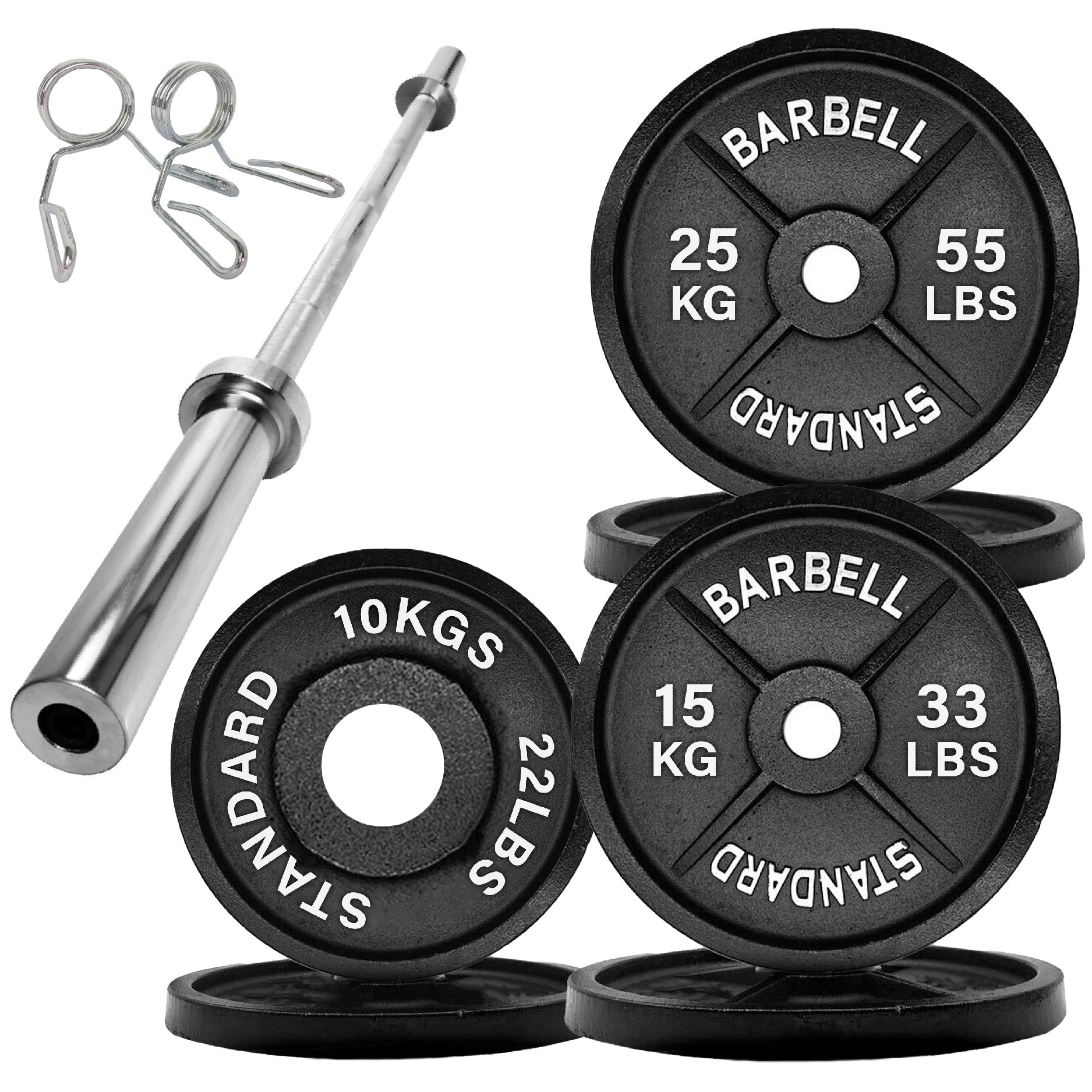 Cast Iron Olympic Weight Plates - 2″ Hole | Strength & Power Training