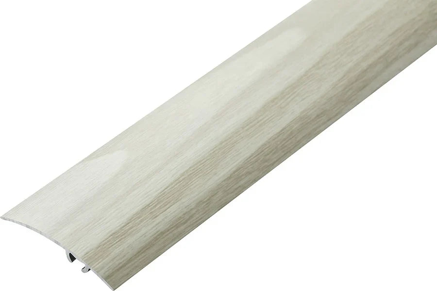 47mm Wood-Effect Aluminium Threshold Trim (930mm) – Self-Adhesive Door Strip for Laminate Joins