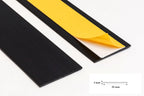 Self Adhesive PVC Flat Bar Cover Strip (1m) – Peel & Stick Trim in Black or White
