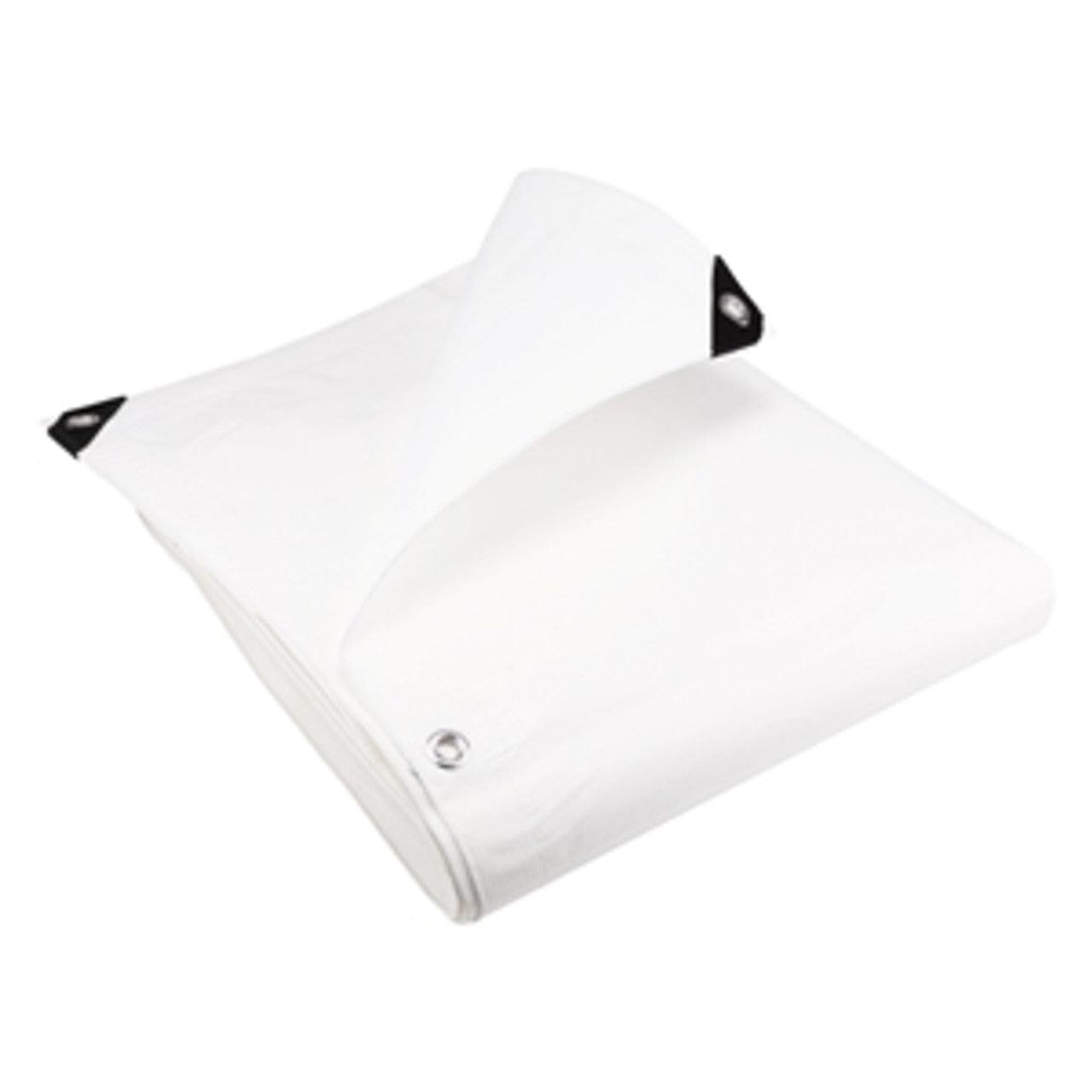 White 200gsm Waterproof Flame Resistant Tarpaulin – Reinforced Sheet for Industrial & Outdoor Use