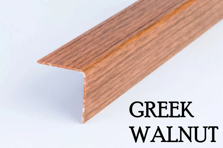 Wood Effect PVC Corner Trim – 90° Edge Protector, 1m Length