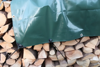 250GSM Green & Brown Heavy-Duty Polyethylene Waterproof Tarpaulin