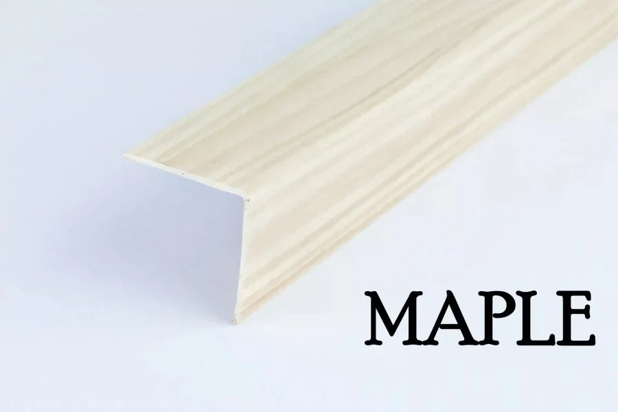 Wood Effect PVC Corner Trim – 90° Edge Protector, 1m Length