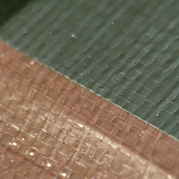 250GSM Green & Brown Heavy-Duty Polyethylene Waterproof Tarpaulin