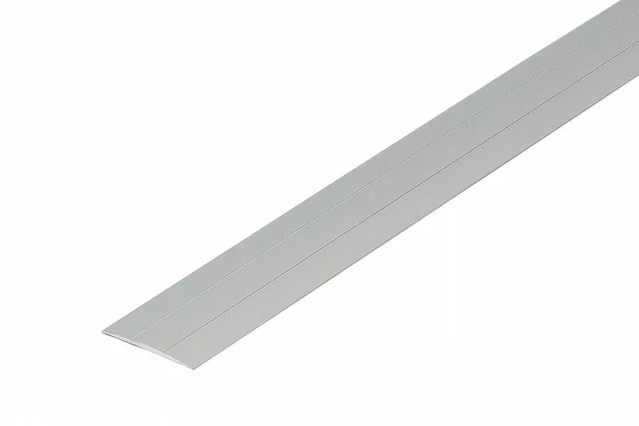 Self-Adhesive Anodised Aluminium Threshold Bar for Level Floors, 38mm x 900mm Transition Strip