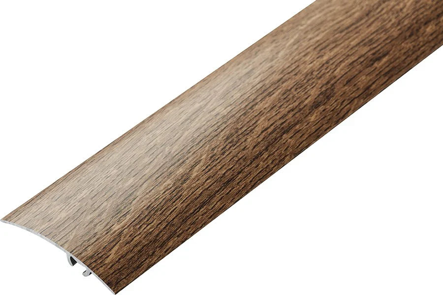 47mm Wood-Effect Aluminium Threshold Trim (930mm) – Self-Adhesive Door Strip for Laminate Joins