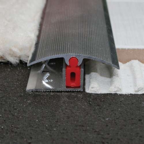40mm Adjustable Aluminium Floor Transition Strip with Clip-In Pivot System