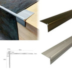 Outer Corner Aluminium Stair Nosing for LVT Floors – 40 x 26mm, 2.7m Screw-Fixed Edge Trim for 3mm Vinyl