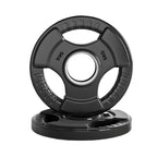 Tri-Grip Olympic Weight Plate for Strength & Resistance Training – Rubber Coated