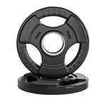Tri-Grip Olympic Weight Plate for Strength & Resistance Training – Rubber Coated