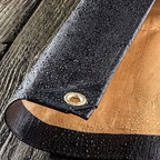 Black/Gold PVC Tarpaulin 270GSM – Reinforced Waterproof Outdoor Cover