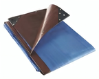 185GSM Brown & Blue Waterproof Polyethylene Tarpaulin