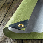 270GSM Green & Silver Tarpaulin – Heavy Duty Waterproof Reinforced Sheet