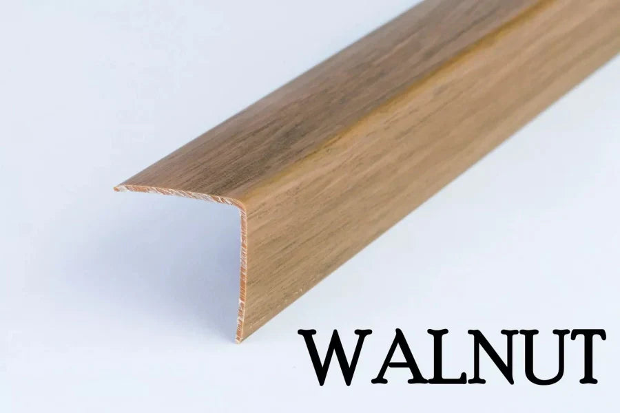 Wood-Look PVC Corner Trim for 90° Edges – 2.5m Length
