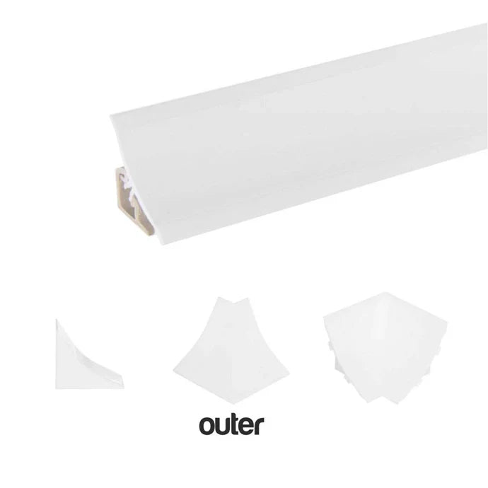 Kitchen Worktop Edge Seal Profile 23x23mm – PVC Splashback & Countertop Trim