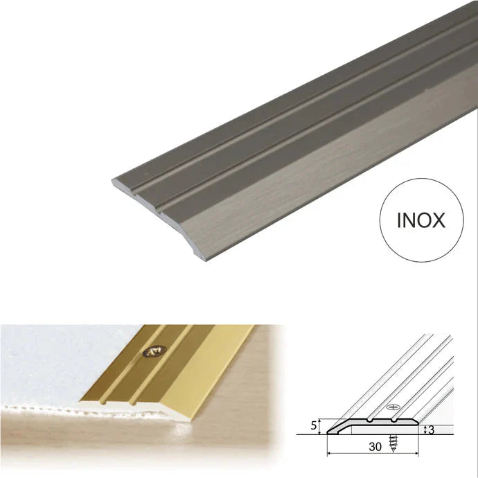 30mm Anodised Ramp Aluminium Door Threshold for Smooth Floor Transitions