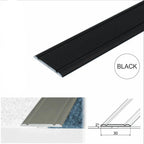 30mm Flat Aluminium Door Threshold Strip for Same Level Flooring Transitions