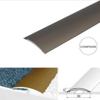 30mm Flat Aluminium Self Adhesive Floor Transition Strip for Same or Slightly Uneven Surfaces