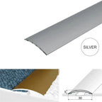 30mm Flat Aluminium Self Adhesive Floor Transition Strip for Same or Slightly Uneven Surfaces