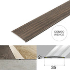 Wood Effect Flat Floor Threshold 35mm – Self Adhesive Aluminium Door Strip