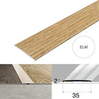 Wood Effect Flat Floor Threshold 35mm – Self Adhesive Aluminium Door Strip