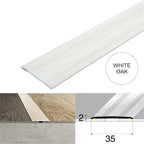Wood Effect Flat Floor Threshold 35mm – Self Adhesive Aluminium Door Strip