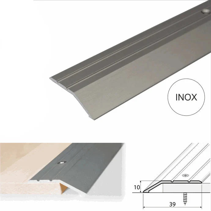 40mm Aluminium Ramp Threshold Strip for Uneven Floor Height Transitions