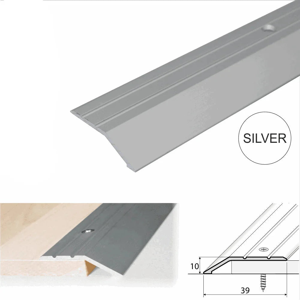 40mm Aluminium Ramp Threshold Strip for Uneven Floor Height Transitions