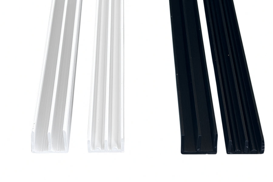 Sliding Glass Track System for Vivariums – Double Channel PVC Runners