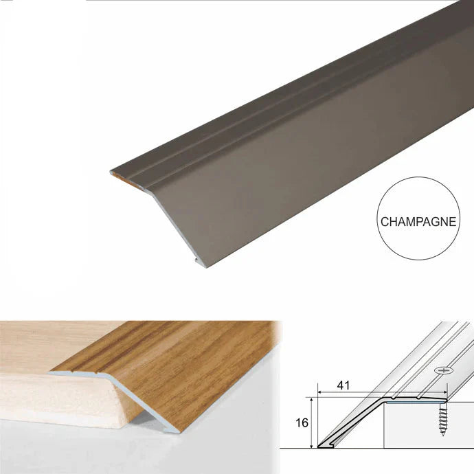 41mm Aluminium Floor Ramp Threshold Strip for Uneven Doorway Transitions
