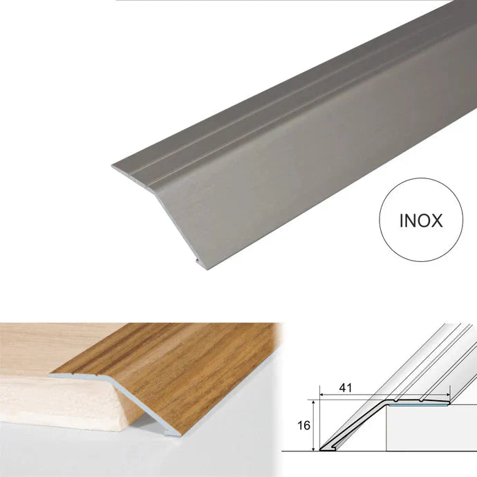Self Adhesive Aluminium Ramp Threshold Strip 41mm for Uneven Floor Transitions