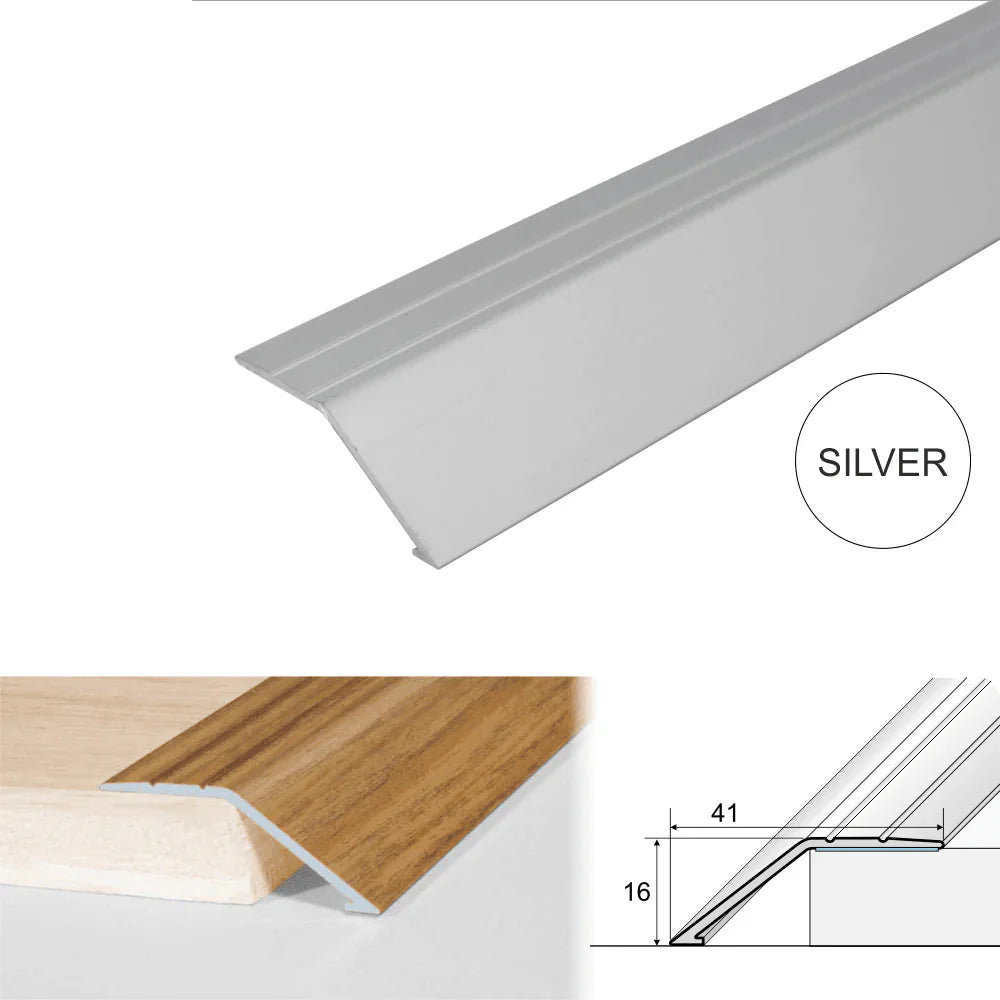 Self Adhesive Aluminium Ramp Threshold Strip 41mm for Uneven Floor Transitions