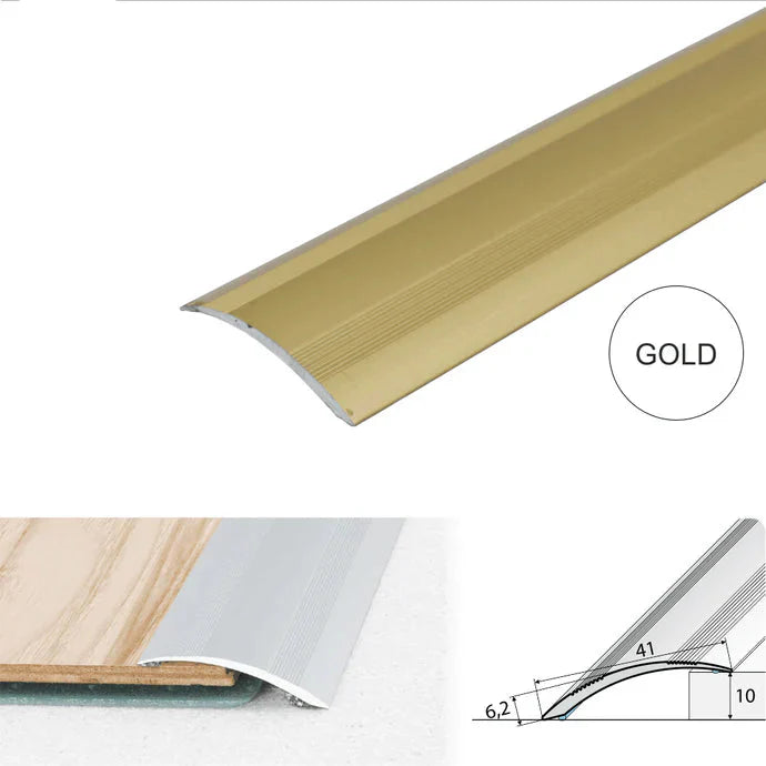 41mm Aluminium Self Adhesive Ramp Threshold Strip for Uneven Floor Levels