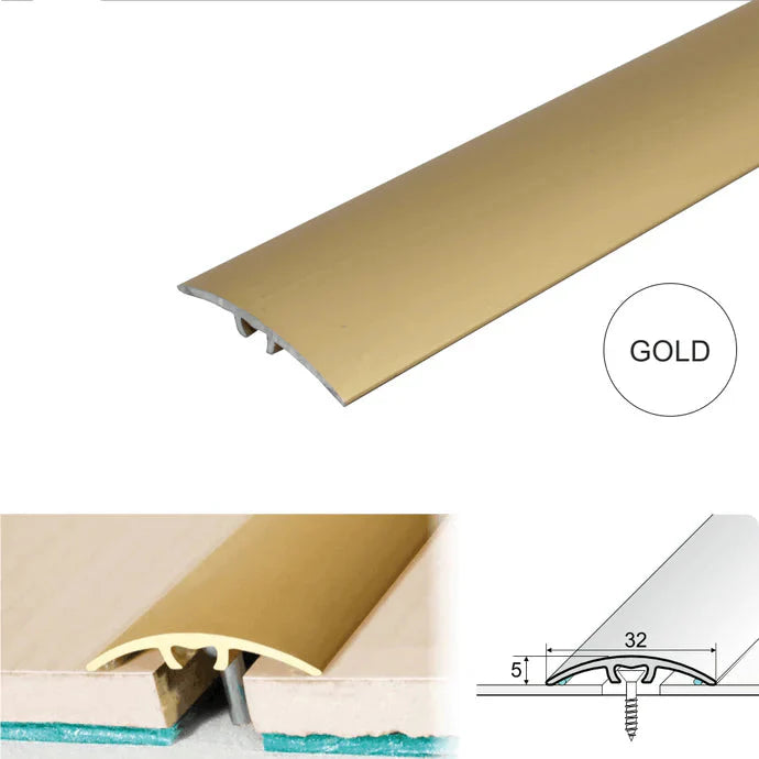 32mm Aluminium Floor Threshold Strip for Same Level Doorway Transitions