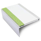 60 × 32mm Aluminator Straight-Edge Aluminium Stair Nosing with Glow-in-the-Dark Anti-Slip Strip