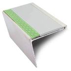 Non-Slip Stair Nosing 60 × 55mm Rakeback Aluminium Edge Trim with PVC Insert