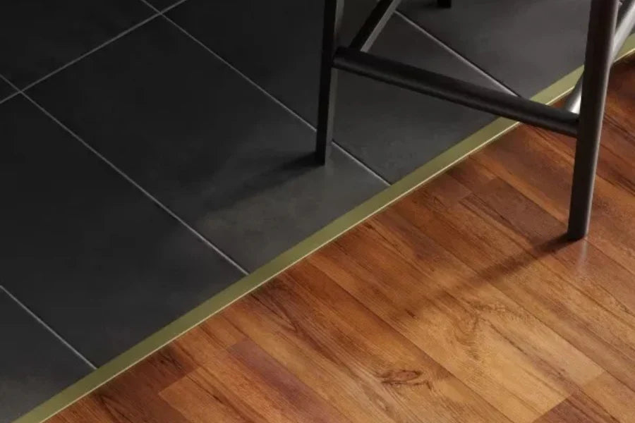 30mm Self-Adhesive Aluminium Threshold Strip (930mm) – Anodised Finish Floor Transition Trim