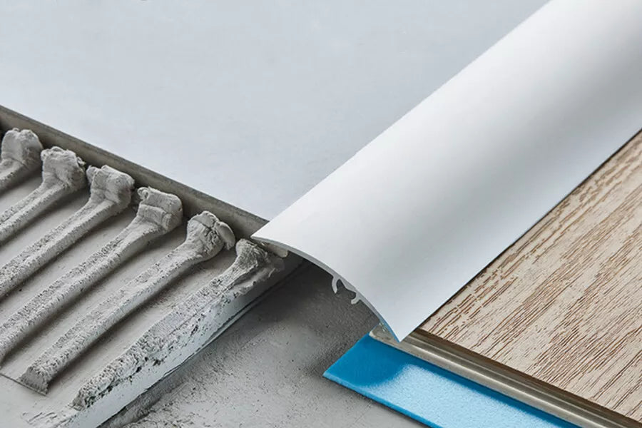 30mm Aluminium Floor Transition Trim - 930mm Silver Door Threshold Strip