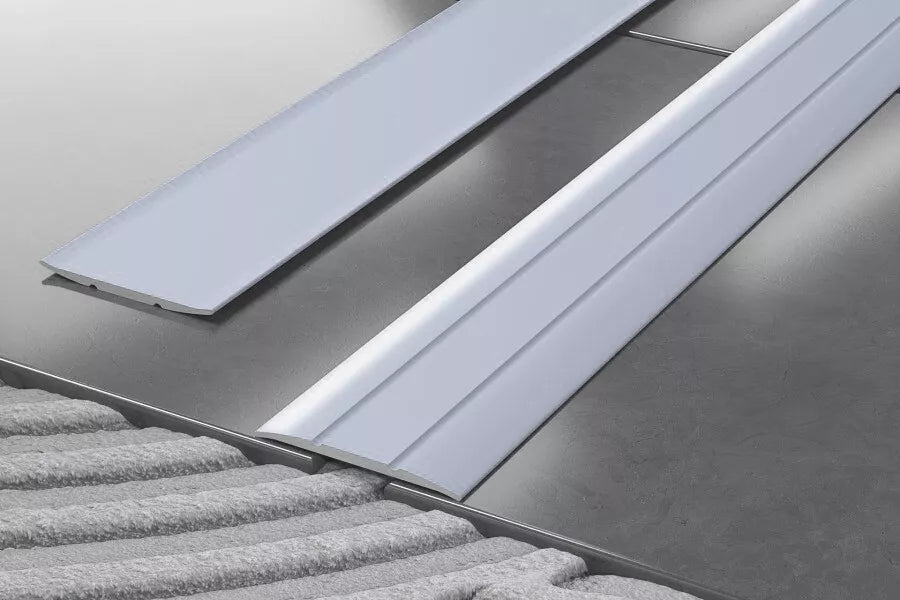 Self-Adhesive Anodised Aluminium Threshold Bar for Level Floors, 38mm x 900mm Transition Strip