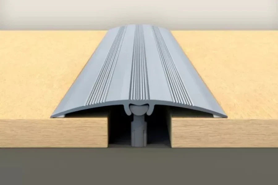 47mm Anodised Aluminium Threshold Strip (930mm) – Self-Adhesive or Dowel Fix Floor Transition Trim