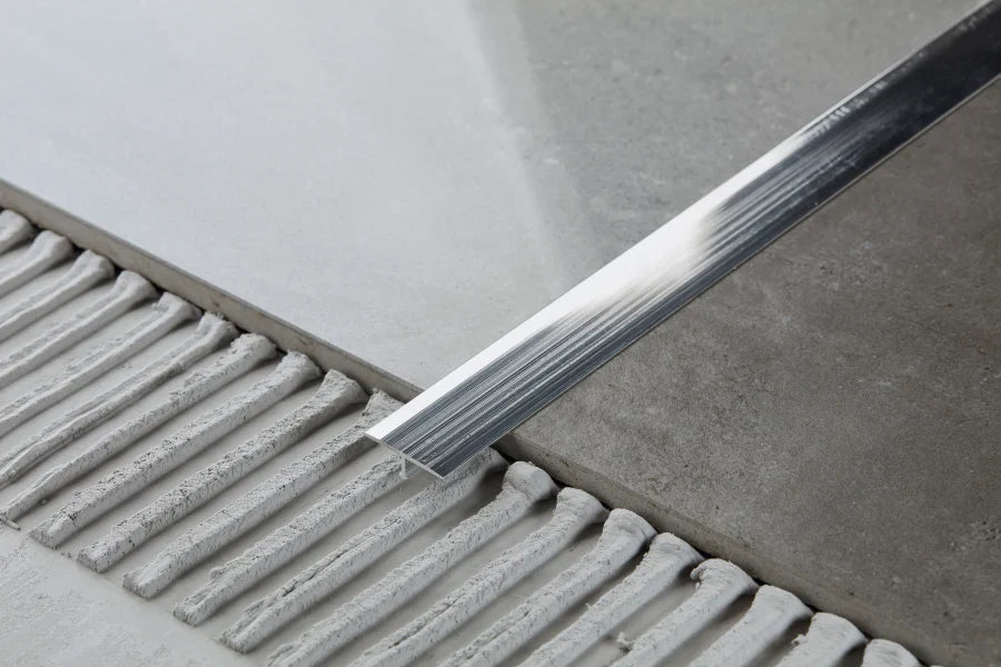 Aluminium T-Bar Threshold Trim (1m) – 13mm, 18mm or 26mm Width, Multiple Finish Options