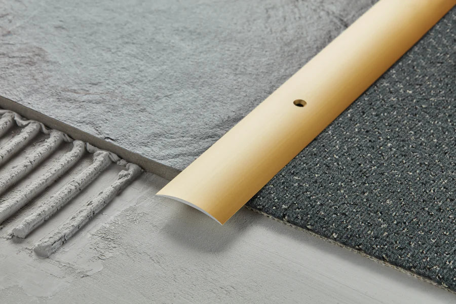 40mm Anodised Aluminium Door Threshold Strip for Floor Transitions (1m or 2m)