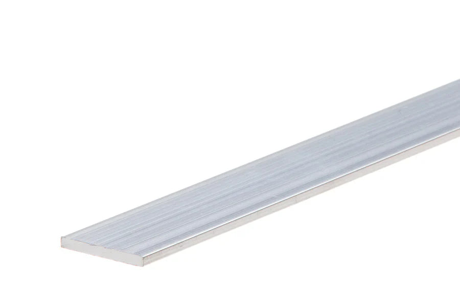 1m Aluminium Flat Bar – Natural Finish Bar Plate