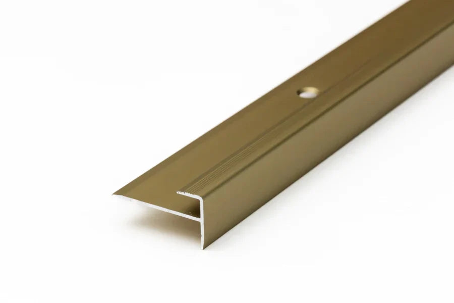 LVT Stair Outer Corner Profile – 3mm Aluminium Trim, 900mm in Silver, Gold, Champagne