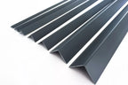 Anthracite PVC Corner Trim – 90° Edge Protector, 1m & 2.48m Length