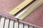 38mm Anodised Aluminium Floor Threshold Strip (1m or 2m) – Screw-Fix in Silver, Gold or Champagne